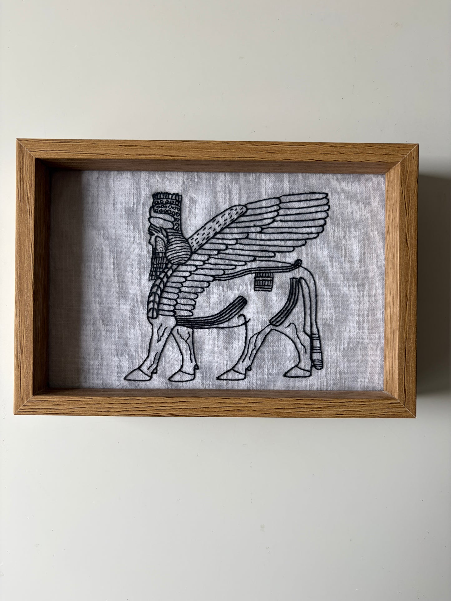 Winged bull (1) | HANDMADE EMBROIDERY