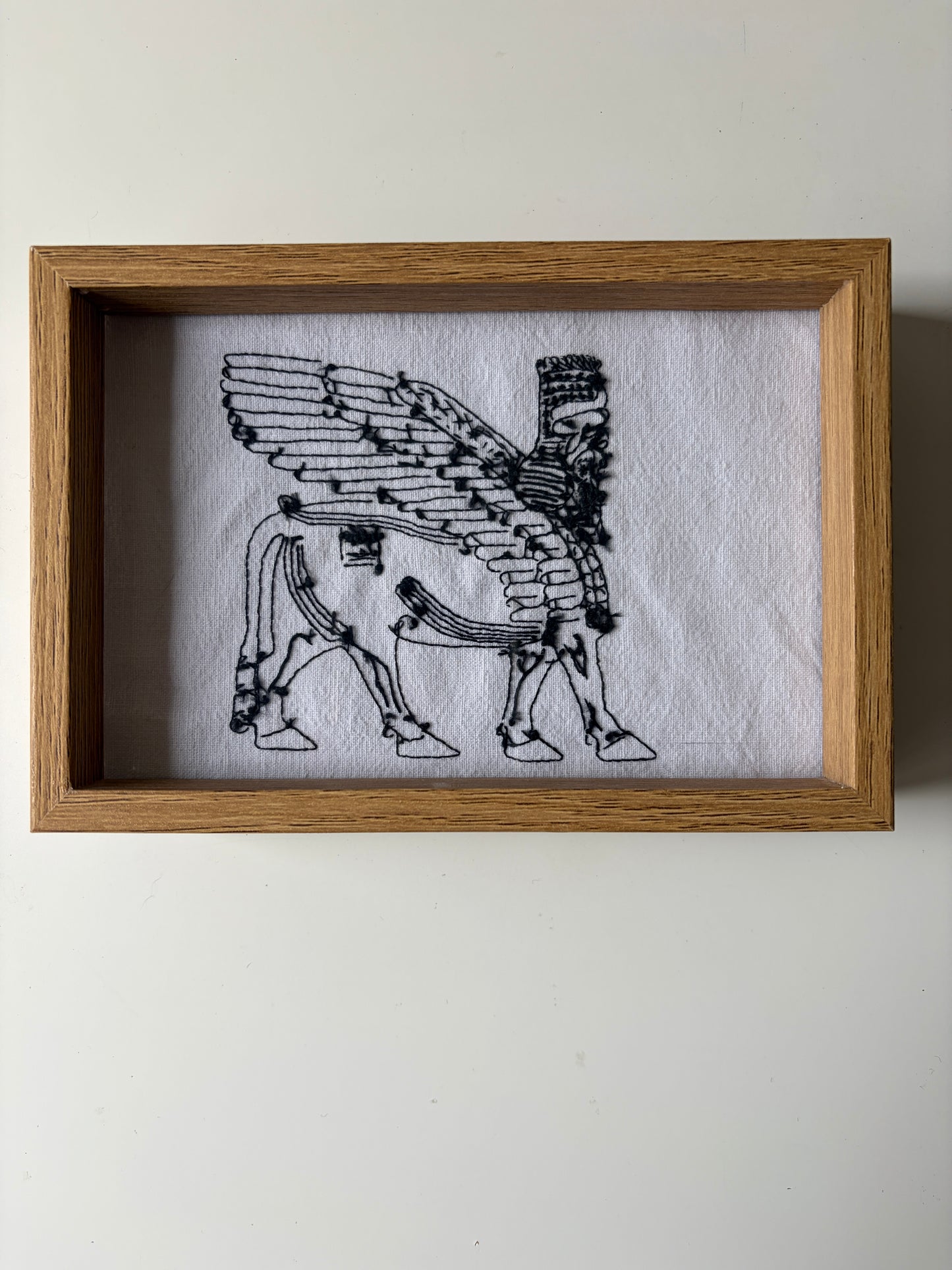 Winged bull (1) | HANDMADE EMBROIDERY