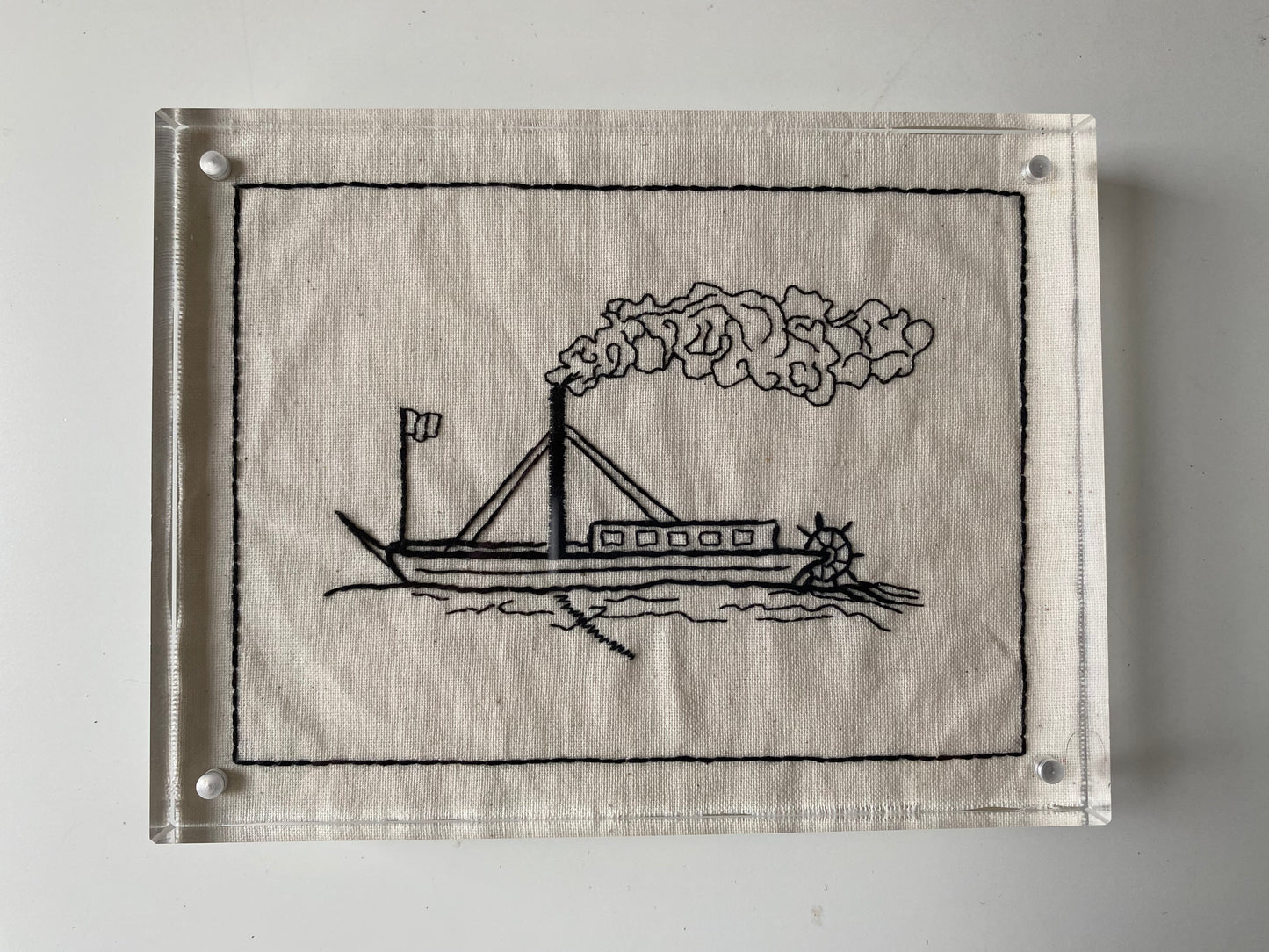 EMBROIDERY STERNWHEELERS BOAT