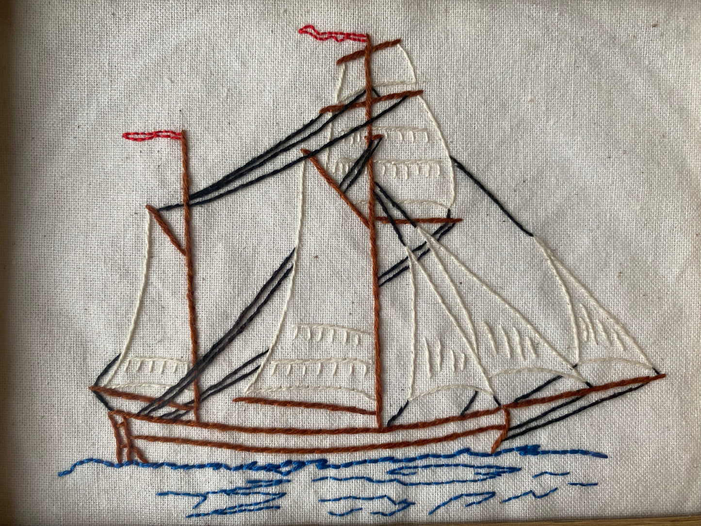 VIEUX NAVIRE | BRODERIE FAITE MAIN