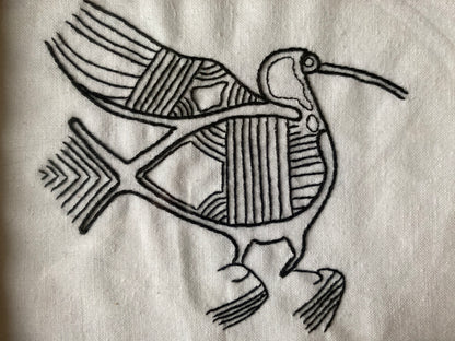 IBIS EGYPTIAN BIRD | HANDMADE EMBROIDERY