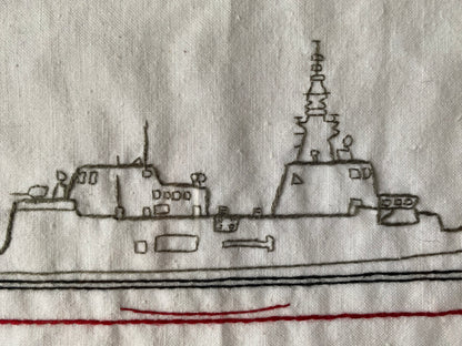 FREMM SHIP | HANDMADE EMBROIDERY