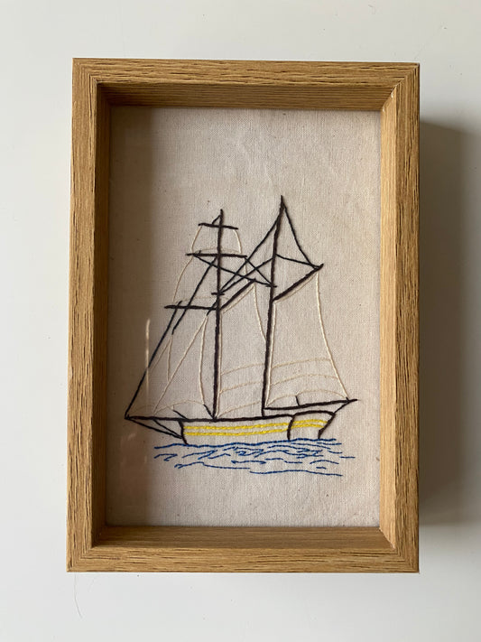 OLD SHIP | HANDMADE EMBROIDERY