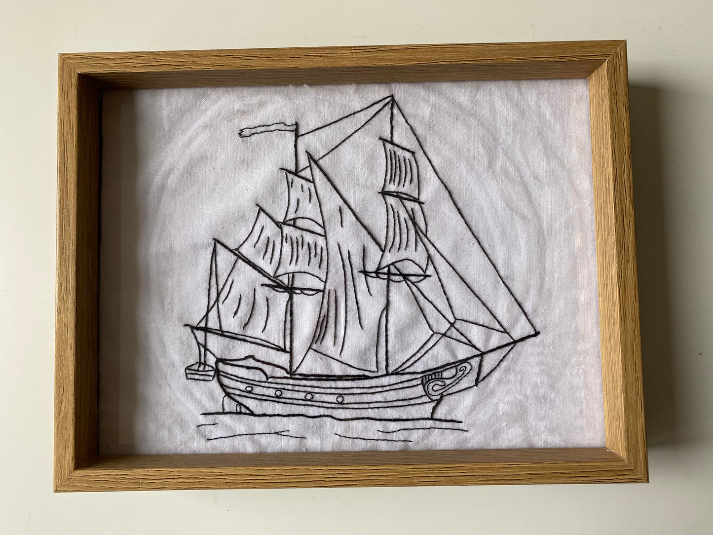 SAILSHIP with funny mood | HANDMADE EMBROIDERY