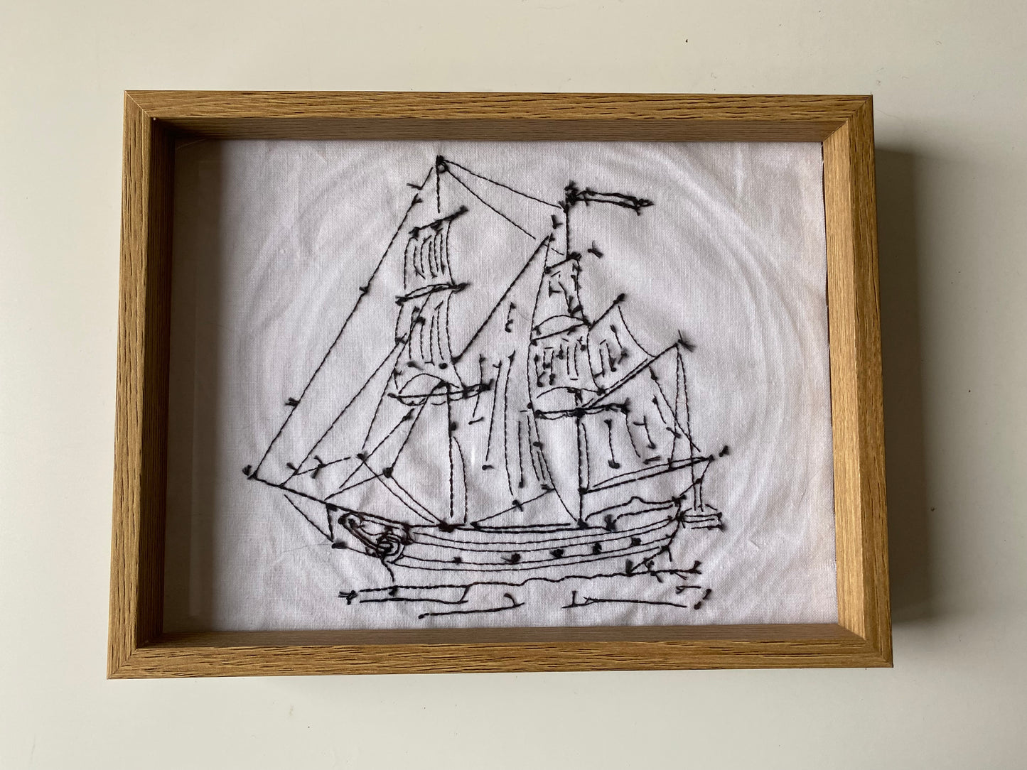 SAILSHIP with funny mood | HANDMADE EMBROIDERY