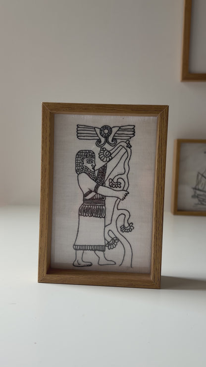 Assyrian sculpture (2) | HANDMADE EMBROIDERY