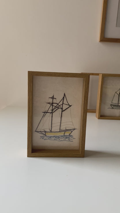 OLD SHIP | HANDMADE EMBROIDERY